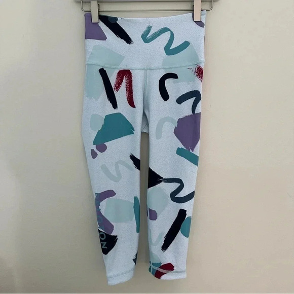 Peloton x WITH Bowie High Waist Reversible Capri Small - Picture 1 of 9